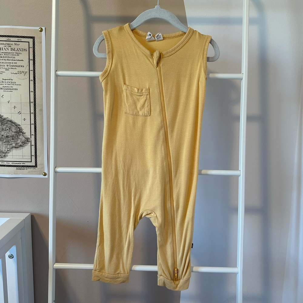 Kyte Baby Bamboo Sleeveless Zipper Romper - 2T